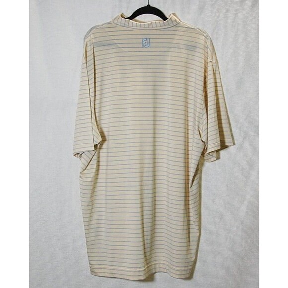 NWT FootJoy Stretch Lisle Pinstripe Self Collar Polo 2XL - Picture 3 of 5